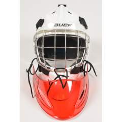 Bauer NME8 mask white M 55-58cm + hejduk throat protector