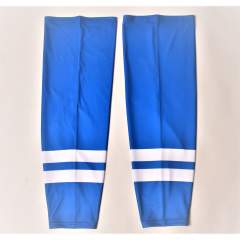 Bluewhite hockey socks with sticker Senior