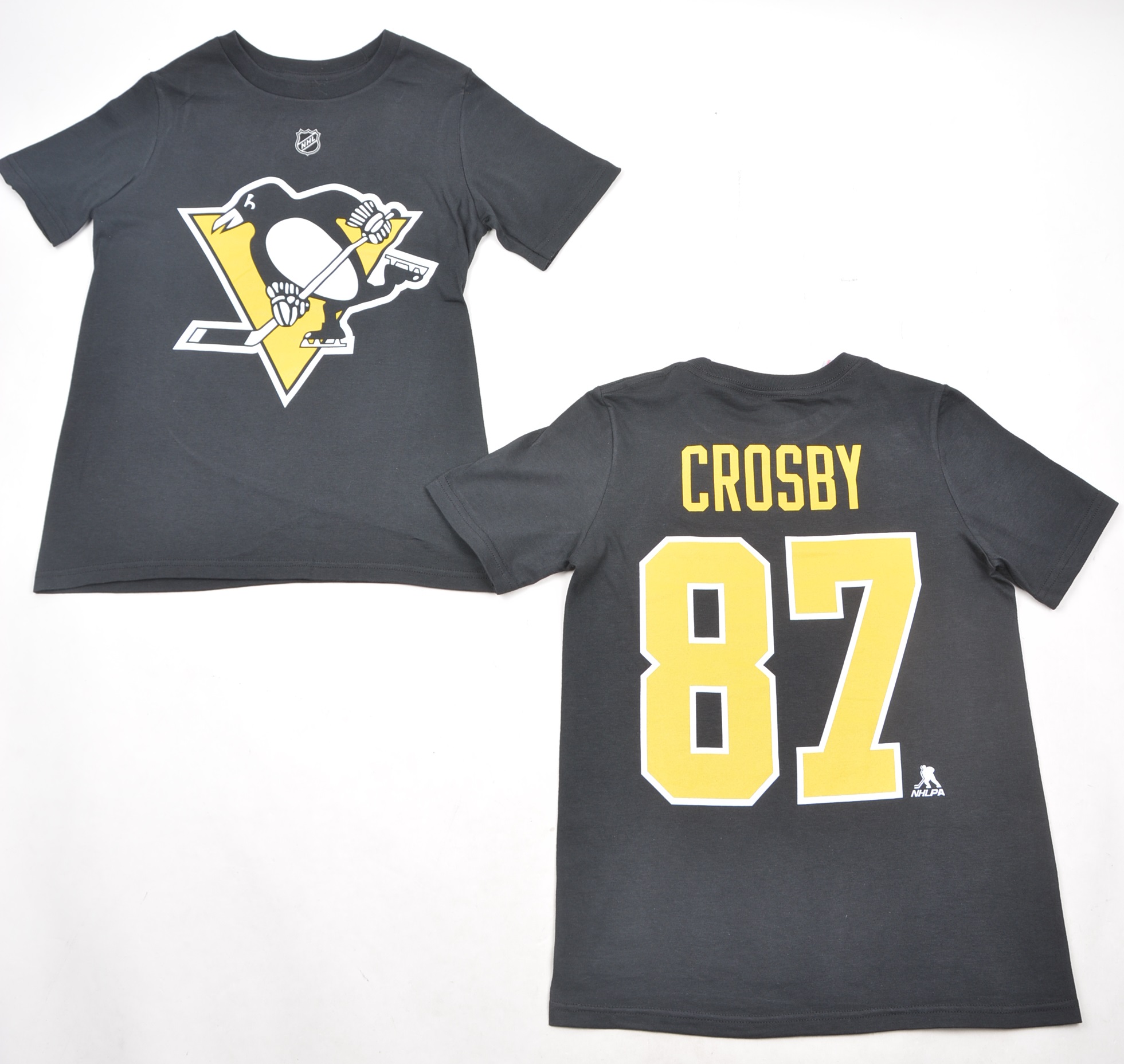 Pittsburgh Penguins Fanatics Branded Iconic Name & Number Graphic T-Shirt -  Sidney Crosby 87 - Womens
