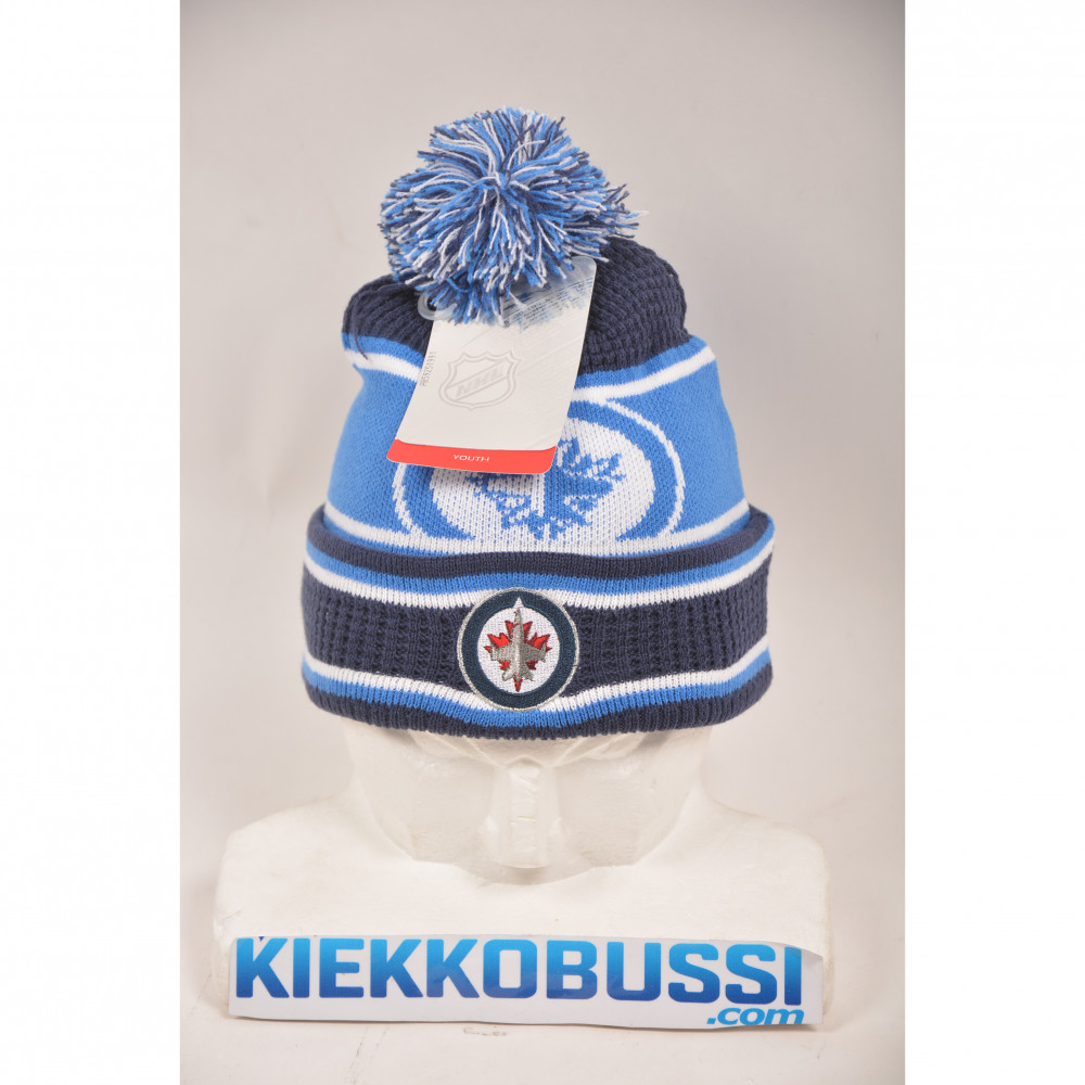 Winnipeg Jets cuff pom level beanie