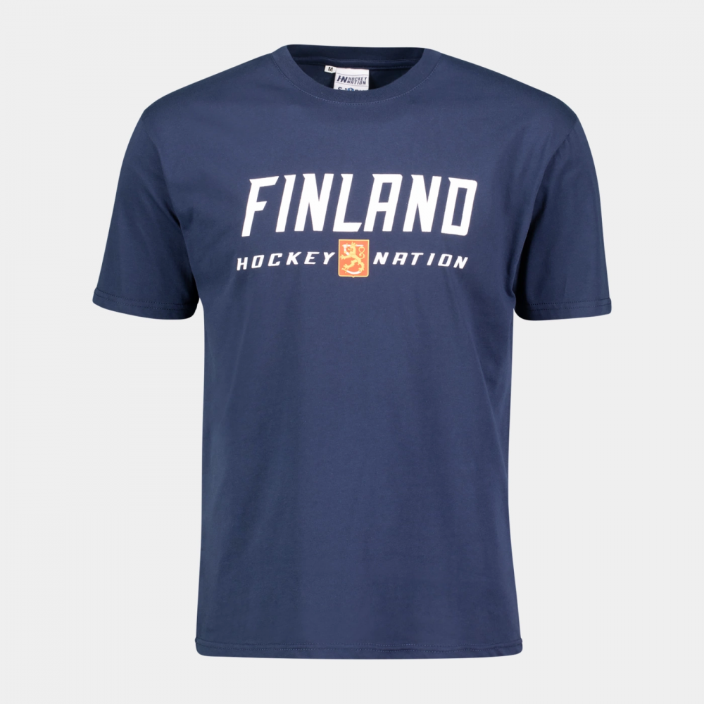 Hockey Nation Suomi Finland T-shirt, navy Aho