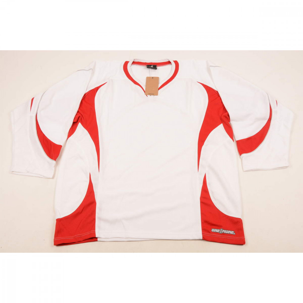 One1More white/red training jersey 