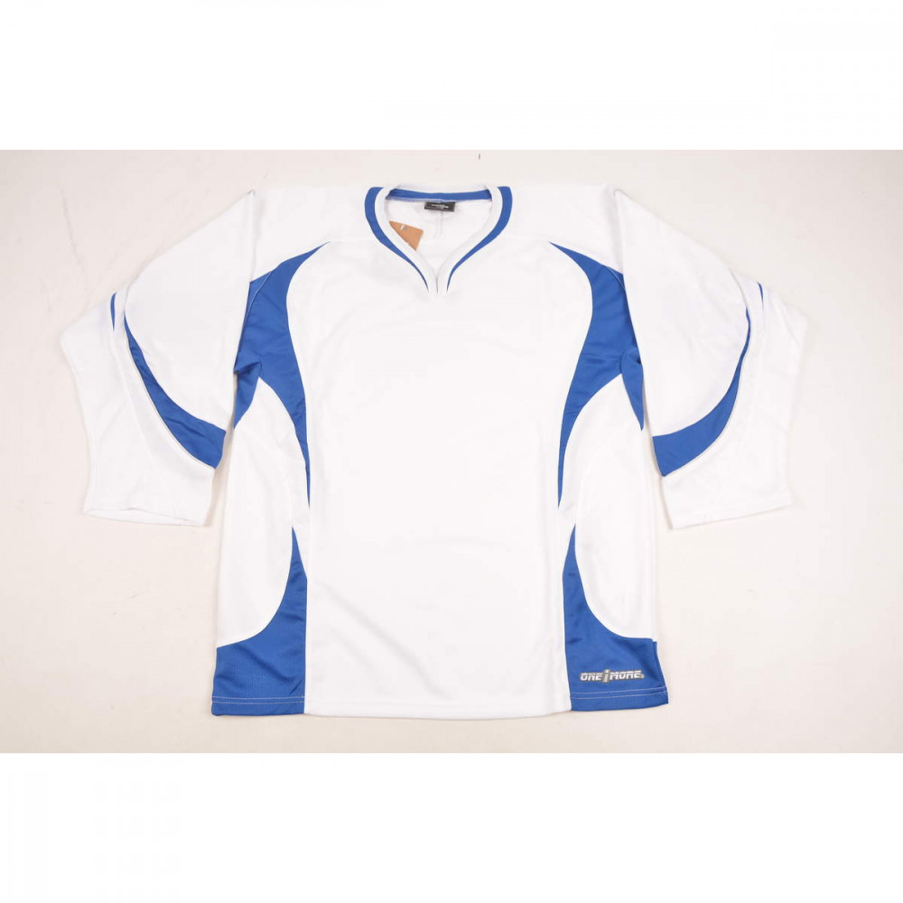 One1More white/blue training jersey 