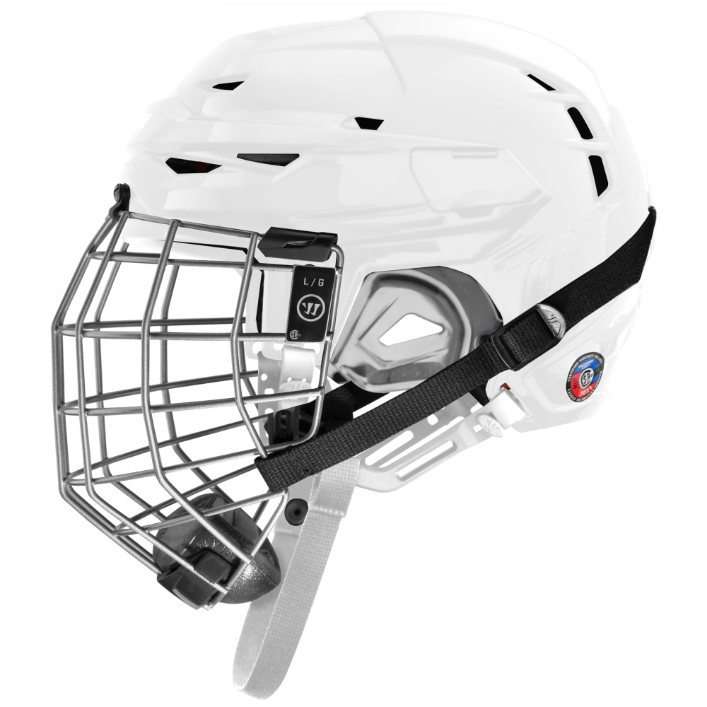 Warrior CF100 helmet+cage, black L