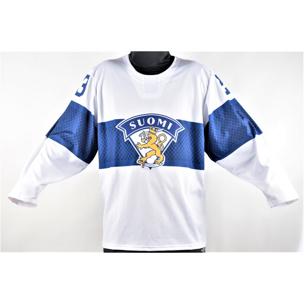 Finland Leijona Premium Fan jersey white