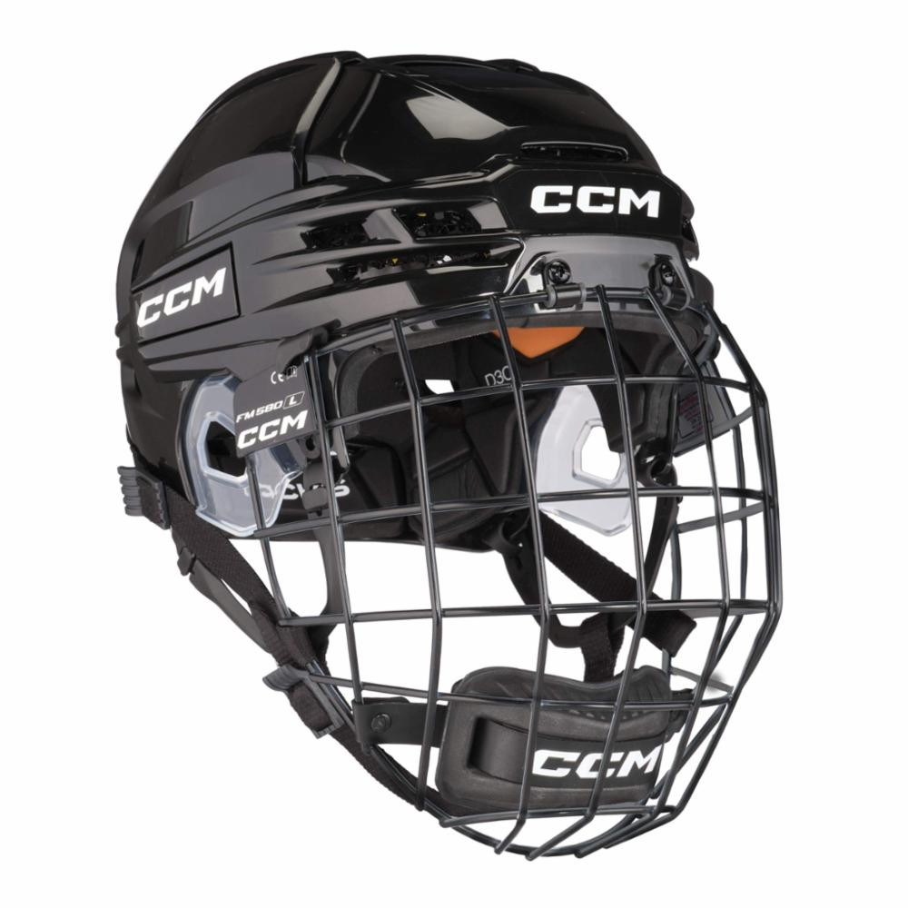 CCM Tacks 720 Kypärä+Ristikko Musta 