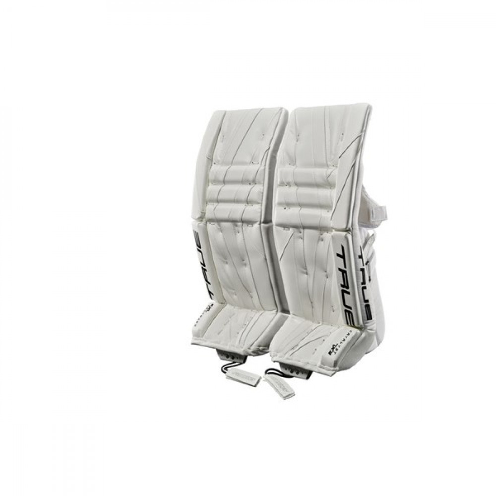 TRUE Catalyst 7X3 Goalie Pads, White 31+2"