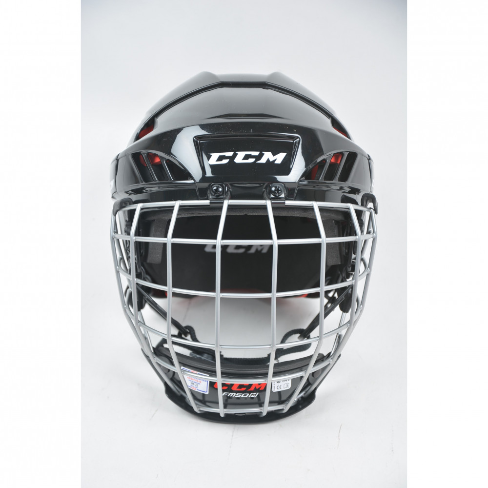 CCM HT50 helmet+cage, black
