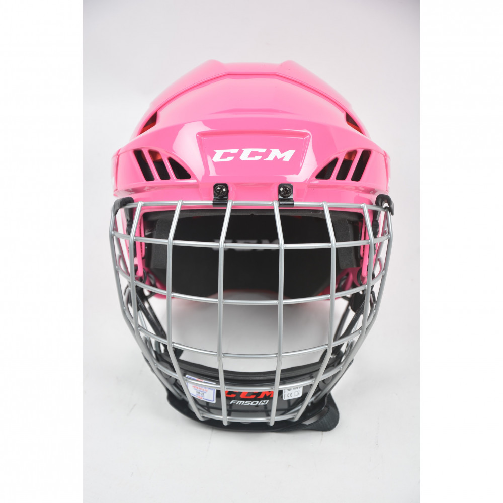 CCM HT50 helmet+cage, pink
