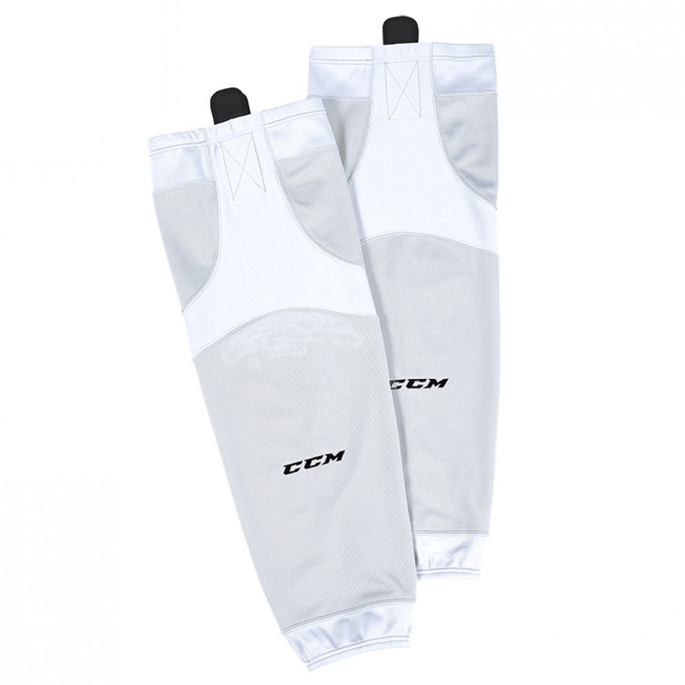 CCM SX6000 socks with stickers, white