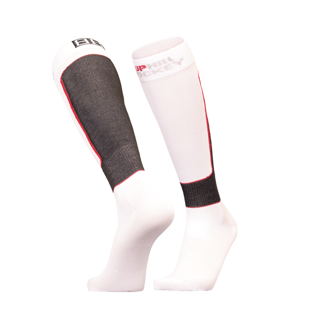 Uphill Icehockey cut protection sock, white 