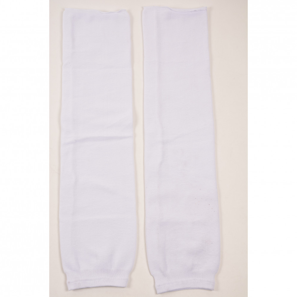 Edge knit hockey socks, white