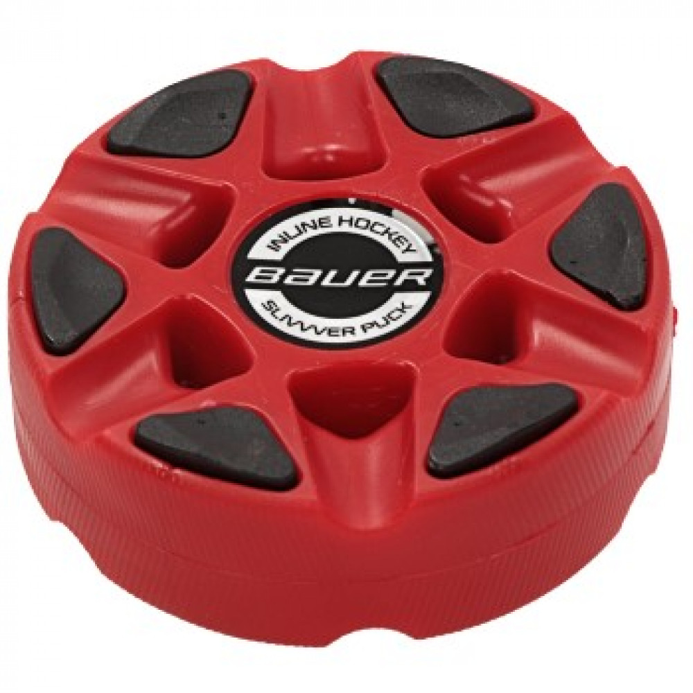 Bauer Inline Hockey Puck, red