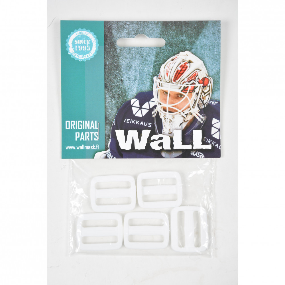Wall muovisoljet ilman nepparin reikää, valkoinen 5kpl