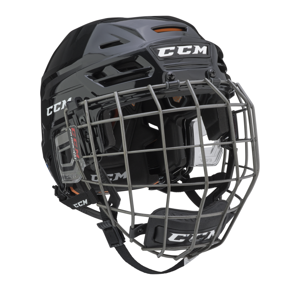 Ccm Tacks 710 helmet and cage black