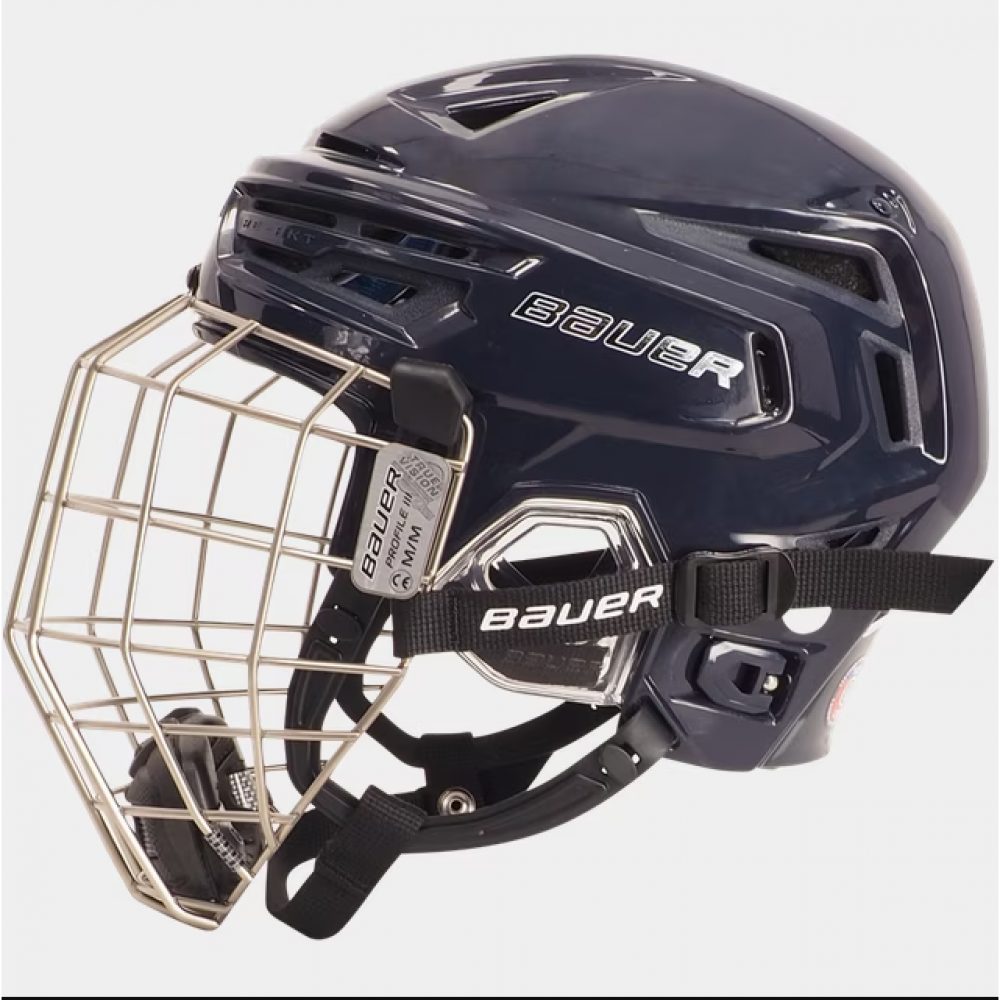 Bauer Re-Akt 85 kypärä+ristikko, navy