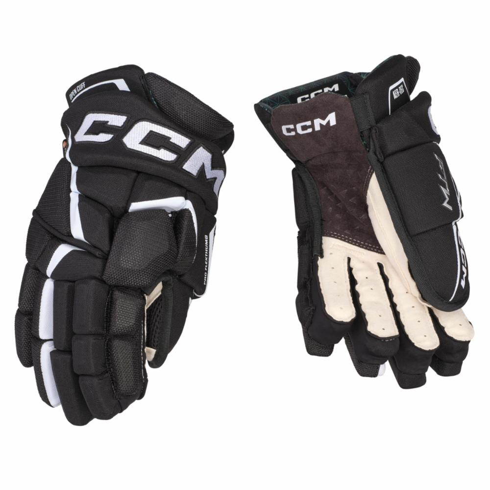CCM JETSPEED FTW GLOVES SR BLACK/WHITE