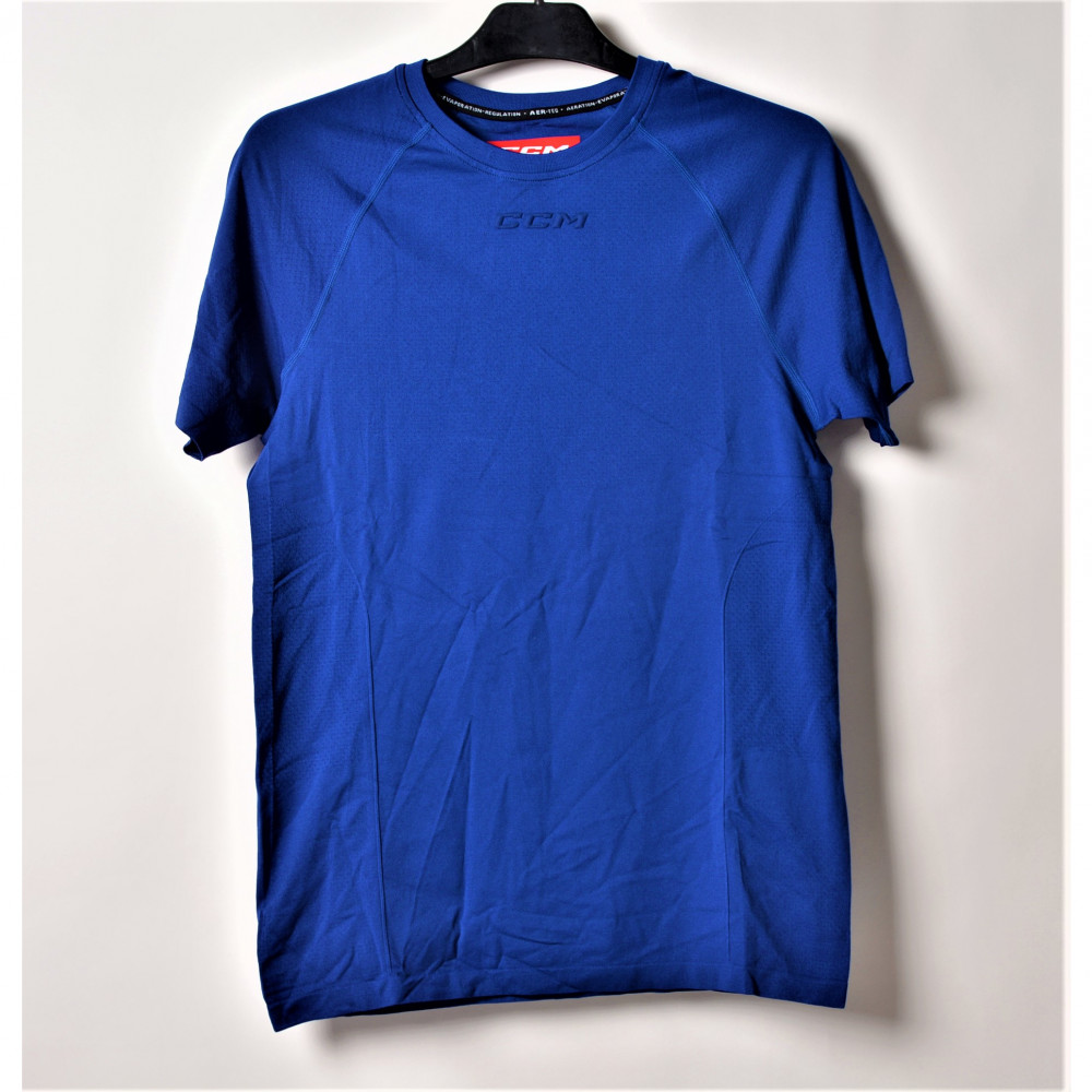 CCM short sleeve training royal blue