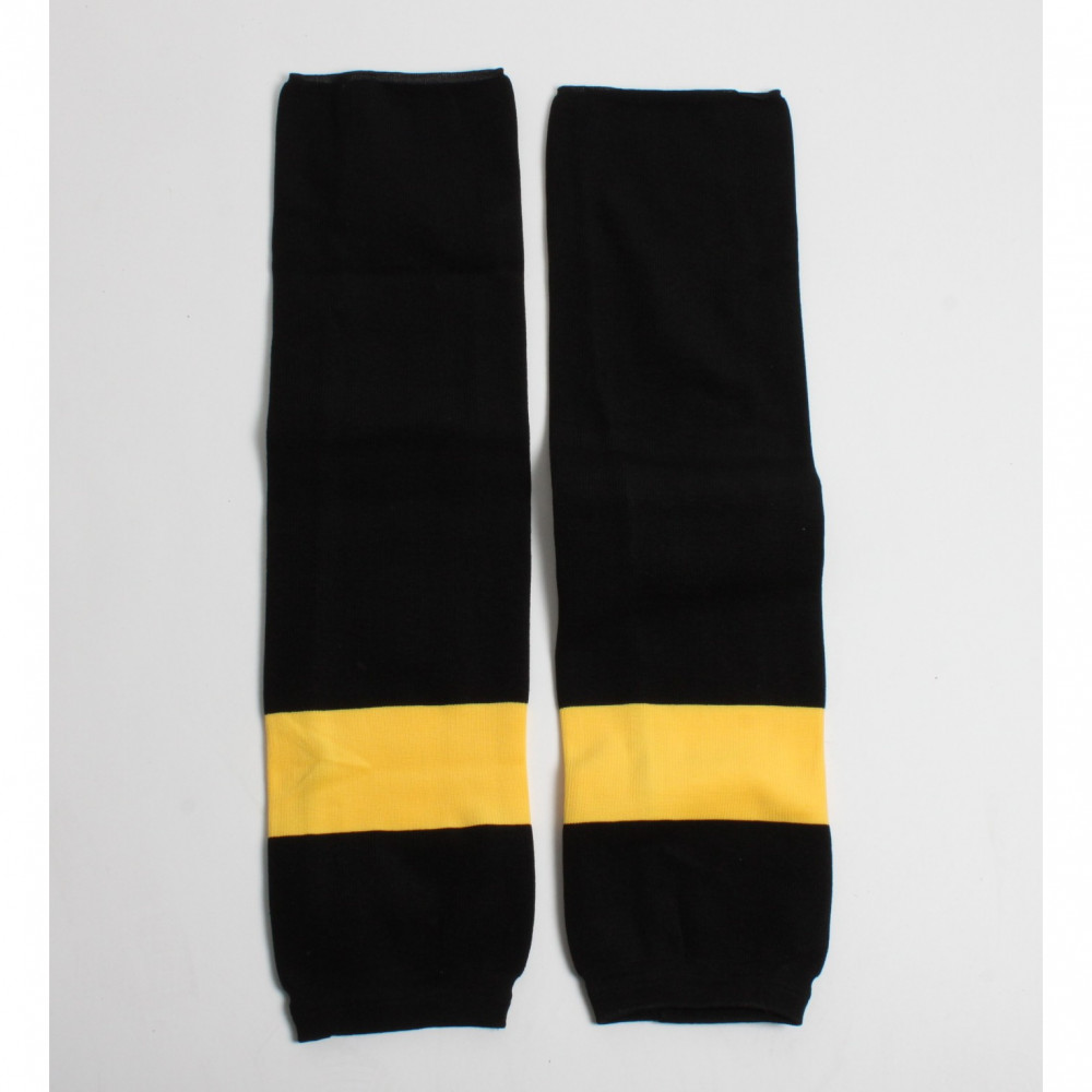 Edge knit hockey socks balck/yellow
