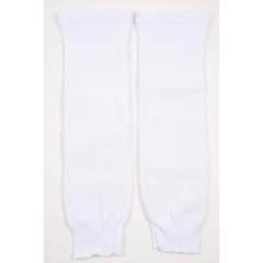 Knitted hockey sock, white (pair)