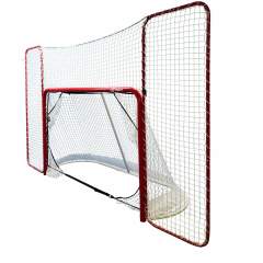 iSport Pro ice hockey goal with a safety net and accuracy bags