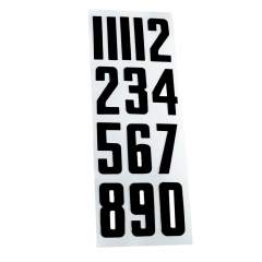 Bauer helmet number sticker, black