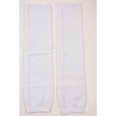 Edge knit hockey socks, white