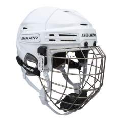 Bauer RE-AKT 75 helmet + cage, white