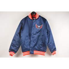 Mitchell & Ness Satin Baseball Jacket Washington Capitals